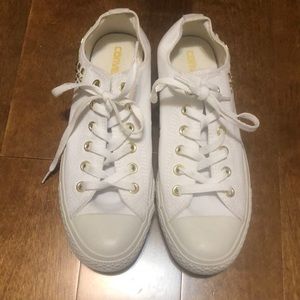 Gold Studded Converse Sneakers